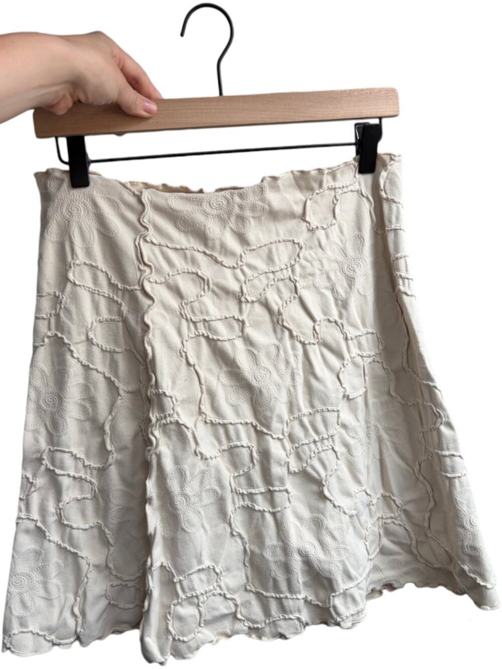 Haystacks Sea Mist Conduit Charming Skirt Medium Cream Floral